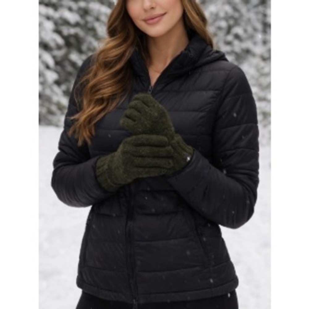 Smartwool Women's Picante Merino Wool Marled Knit Cozy Gloves Size Small NWT